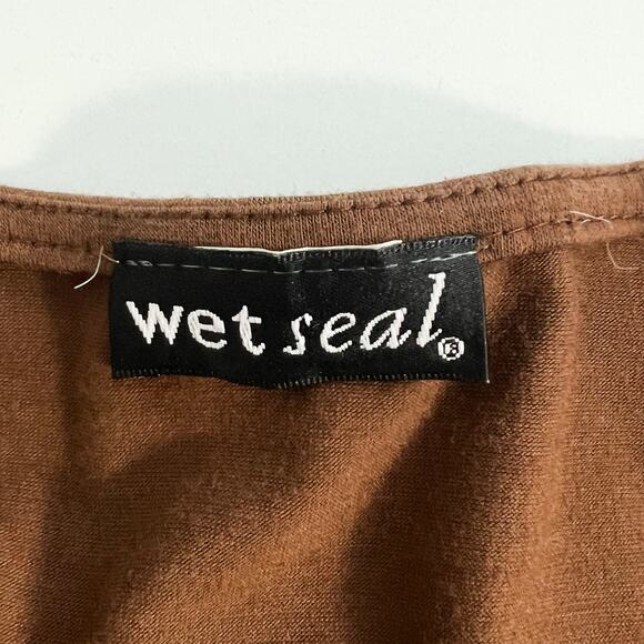 Vintage Wet Seal Top Y2K Womens L Fairy Grunge Boho Crochet Tank 90s Babydoll - Picture 6 of 6